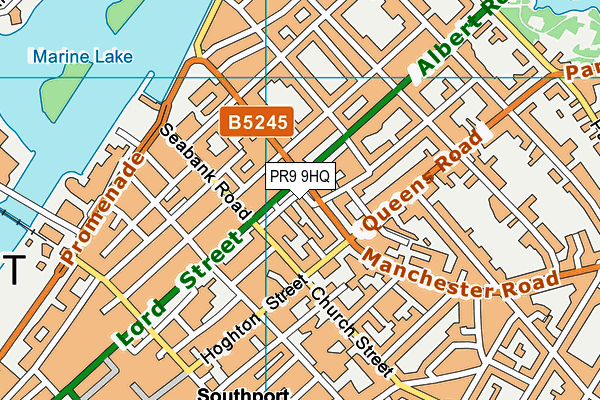 PR9 9HQ map - OS VectorMap District (Ordnance Survey)