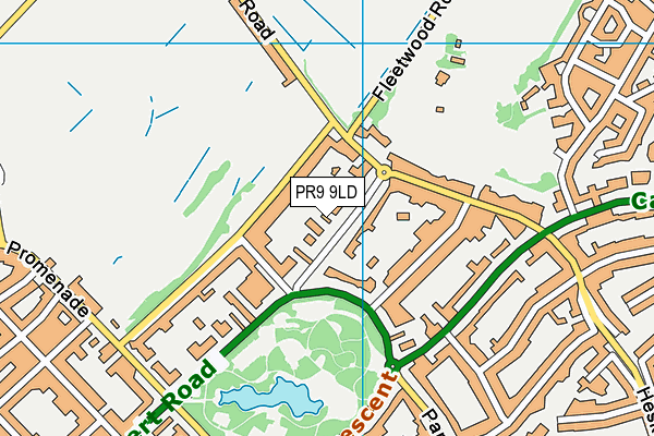 PR9 9LD map - OS VectorMap District (Ordnance Survey)