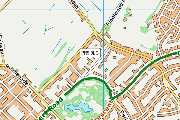 PR9 9LG map - OS VectorMap District (Ordnance Survey)