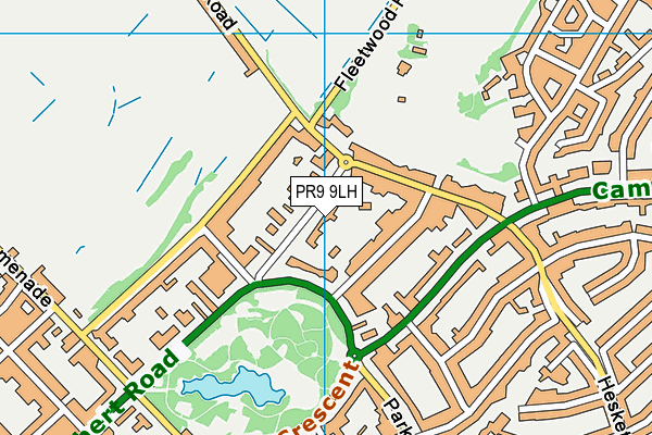 PR9 9LH map - OS VectorMap District (Ordnance Survey)