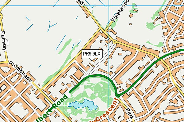 PR9 9LX map - OS VectorMap District (Ordnance Survey)