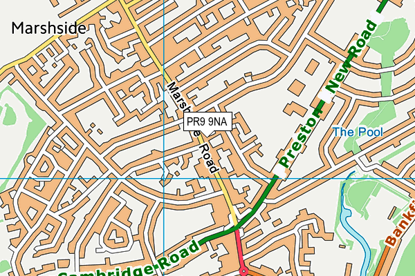 PR9 9NA map - OS VectorMap District (Ordnance Survey)