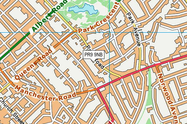 PR9 9NB map - OS VectorMap District (Ordnance Survey)