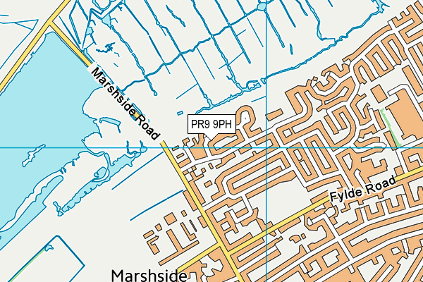 PR9 9PH map - OS VectorMap District (Ordnance Survey)