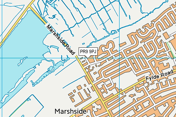 PR9 9PJ map - OS VectorMap District (Ordnance Survey)