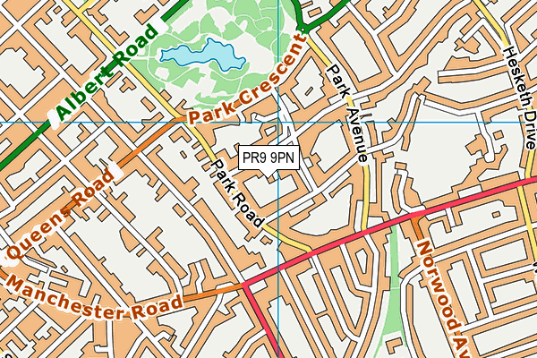 PR9 9PN map - OS VectorMap District (Ordnance Survey)