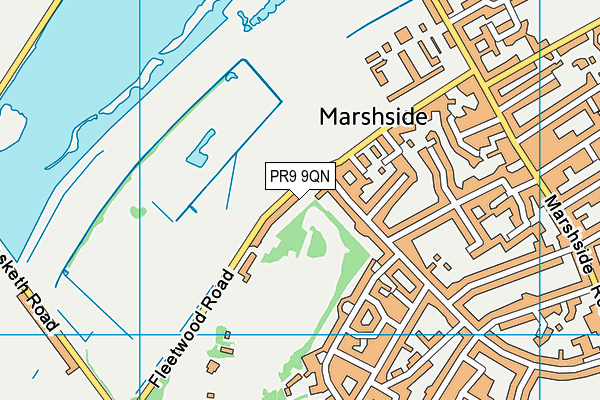 PR9 9QN map - OS VectorMap District (Ordnance Survey)