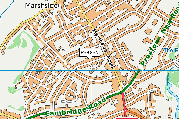 PR9 9RN map - OS VectorMap District (Ordnance Survey)