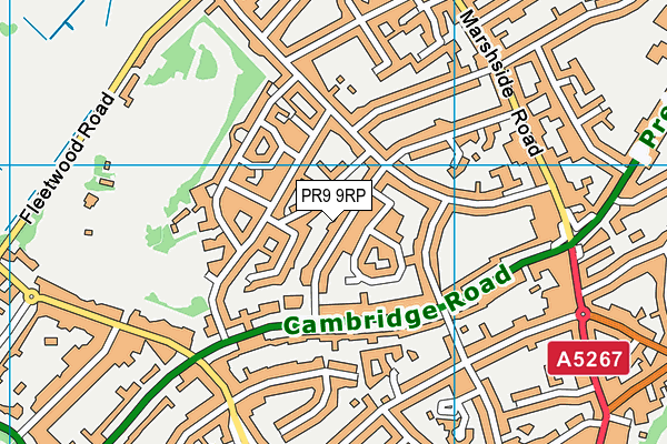 PR9 9RP map - OS VectorMap District (Ordnance Survey)