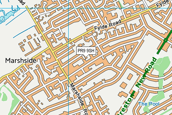 PR9 9SH map - OS VectorMap District (Ordnance Survey)