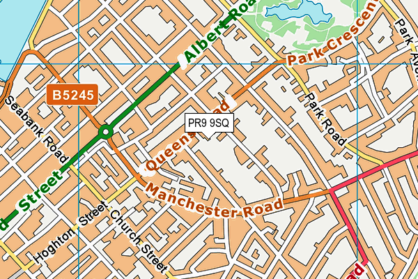 PR9 9SQ map - OS VectorMap District (Ordnance Survey)