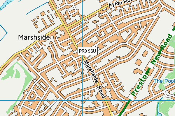 PR9 9SU map - OS VectorMap District (Ordnance Survey)