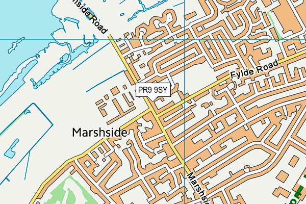 PR9 9SY map - OS VectorMap District (Ordnance Survey)