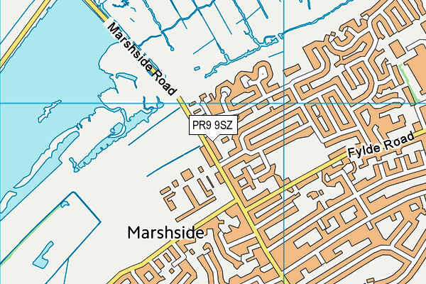 PR9 9SZ map - OS VectorMap District (Ordnance Survey)