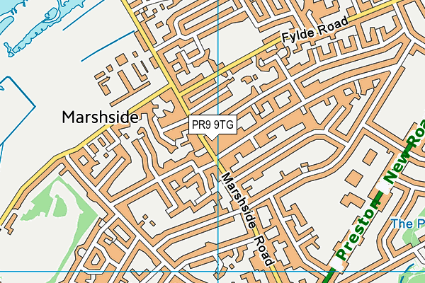 PR9 9TG map - OS VectorMap District (Ordnance Survey)