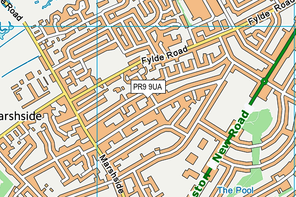 PR9 9UA map - OS VectorMap District (Ordnance Survey)