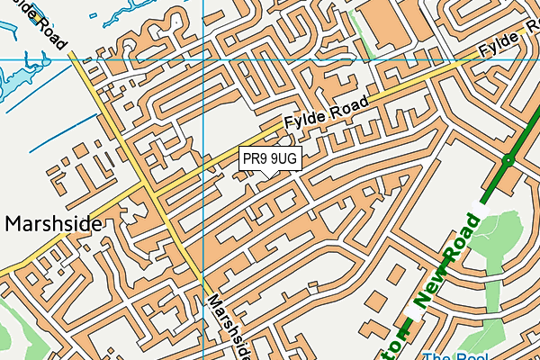 PR9 9UG map - OS VectorMap District (Ordnance Survey)