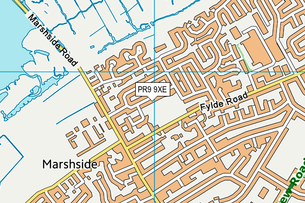 PR9 9XE map - OS VectorMap District (Ordnance Survey)