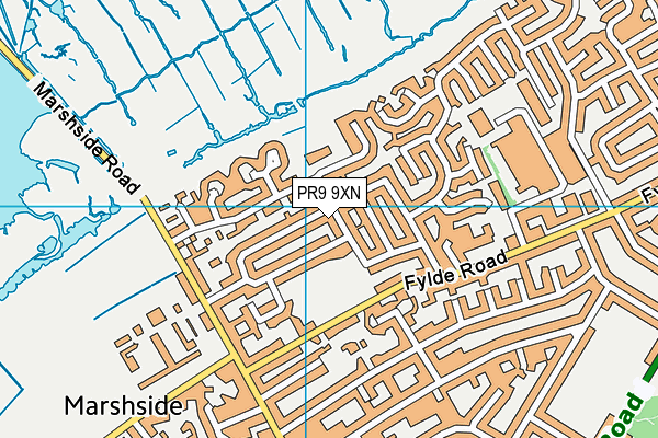 PR9 9XN map - OS VectorMap District (Ordnance Survey)