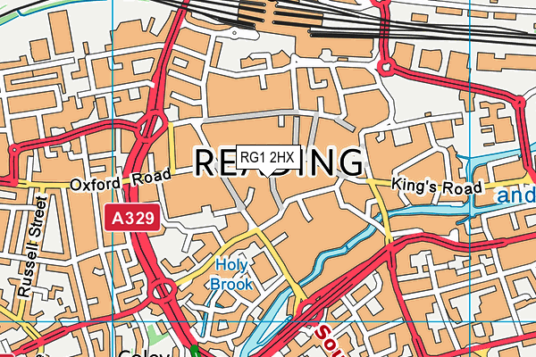 RG1 2HX map - OS VectorMap District (Ordnance Survey)