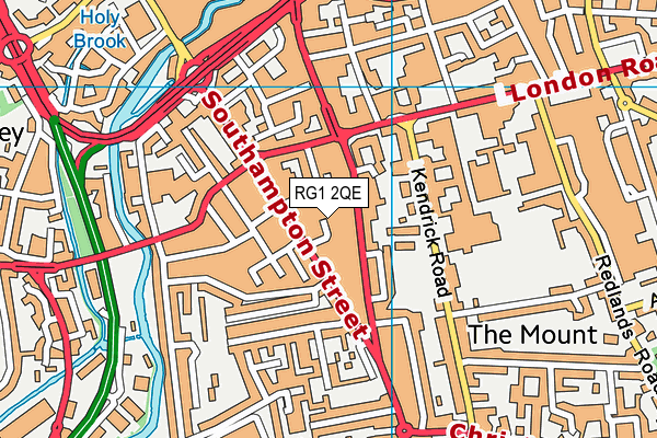 RG1 2QE map - OS VectorMap District (Ordnance Survey)