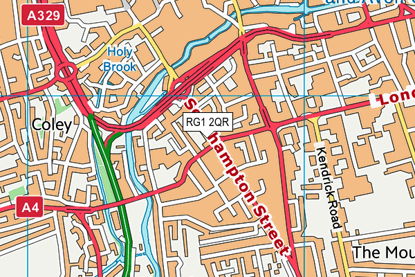 RG1 2QR map - OS VectorMap District (Ordnance Survey)
