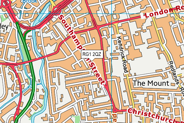 RG1 2QZ map - OS VectorMap District (Ordnance Survey)