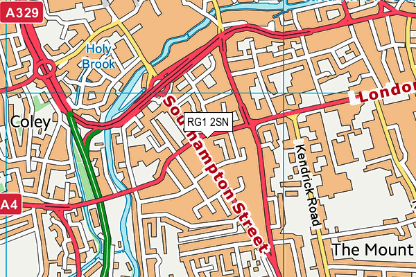 RG1 2SN map - OS VectorMap District (Ordnance Survey)