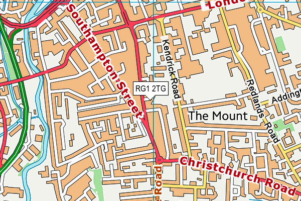 RG1 2TG map - OS VectorMap District (Ordnance Survey)