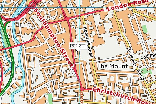 RG1 2TT map - OS VectorMap District (Ordnance Survey)