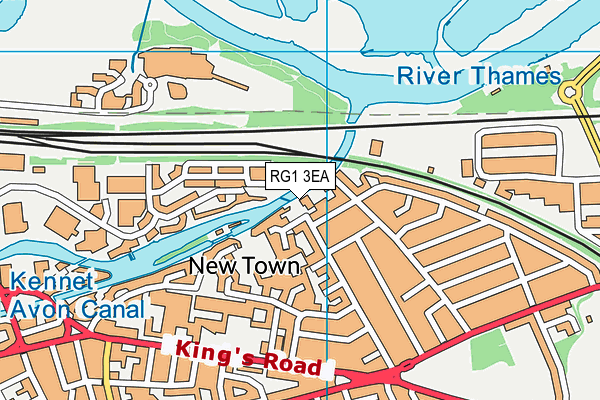 RG1 3EA map - OS VectorMap District (Ordnance Survey)