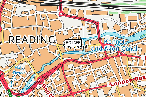 RG1 3FF map - OS VectorMap District (Ordnance Survey)