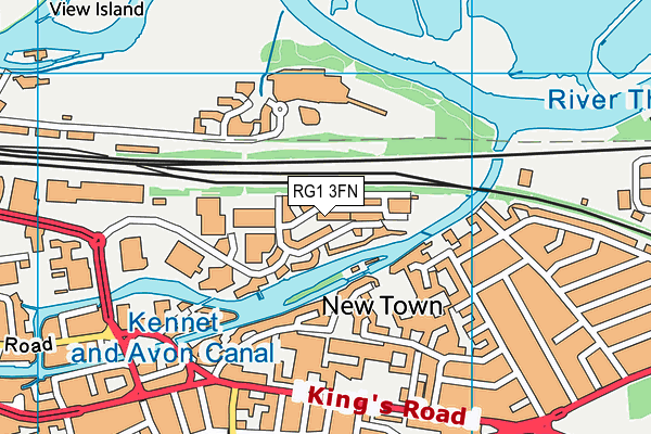 RG1 3FN map - OS VectorMap District (Ordnance Survey)