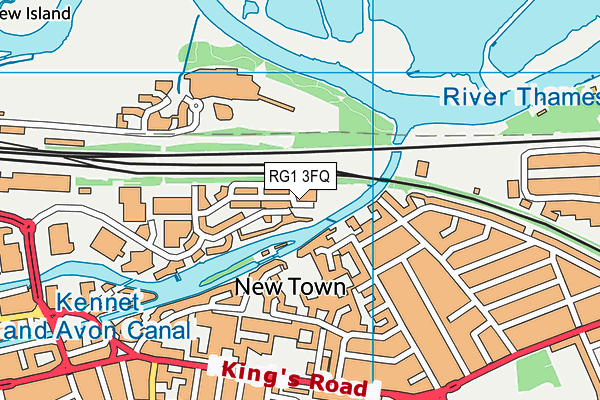 RG1 3FQ map - OS VectorMap District (Ordnance Survey)