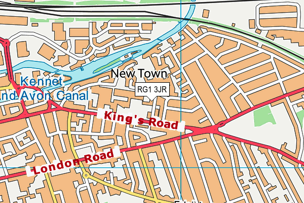 RG1 3JR map - OS VectorMap District (Ordnance Survey)