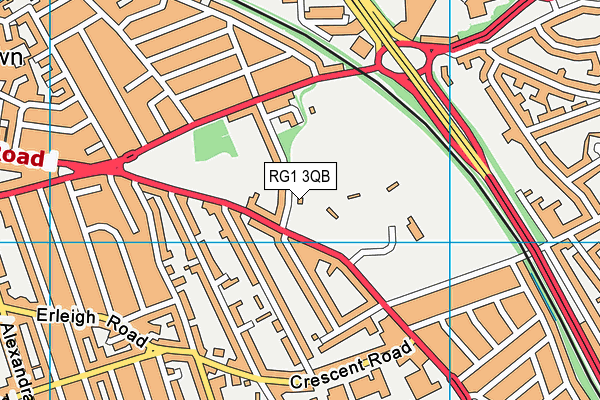 RG1 3QB map - OS VectorMap District (Ordnance Survey)