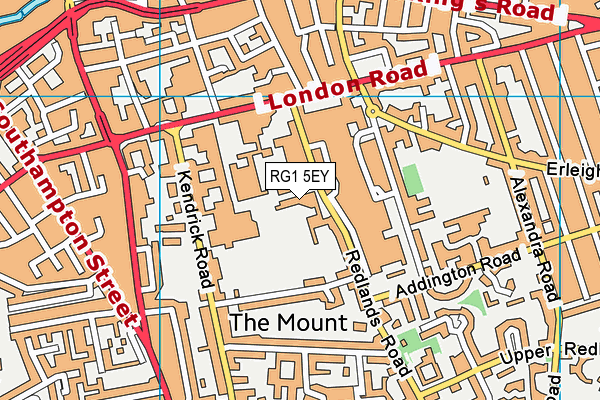 RG1 5EY map - OS VectorMap District (Ordnance Survey)