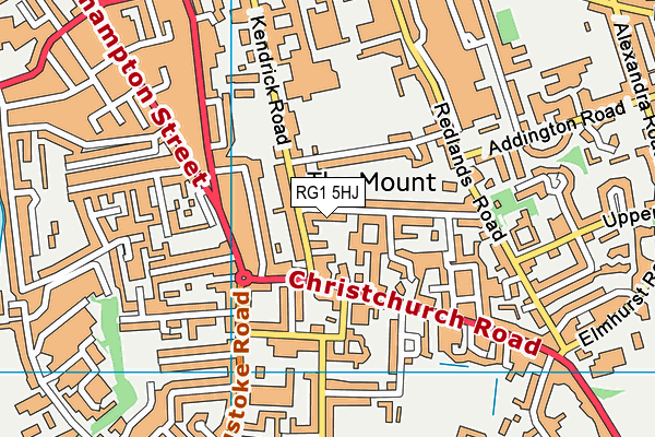 RG1 5HJ map - OS VectorMap District (Ordnance Survey)