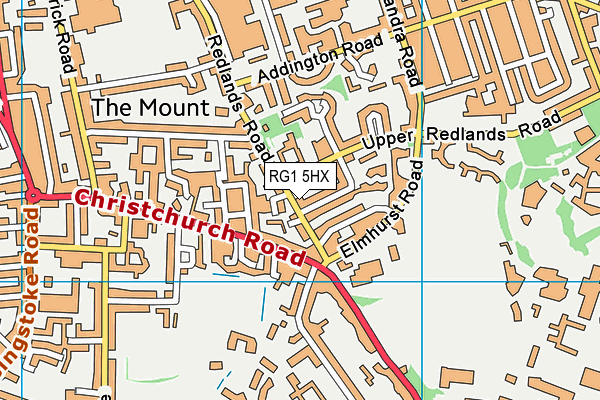 RG1 5HX map - OS VectorMap District (Ordnance Survey)