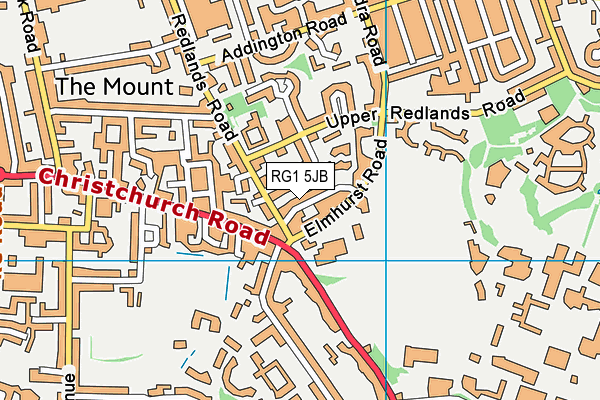 RG1 5JB map - OS VectorMap District (Ordnance Survey)