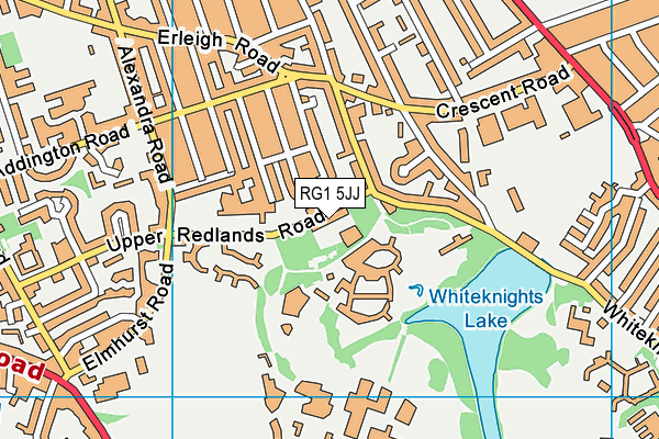 RG1 5JJ map - OS VectorMap District (Ordnance Survey)