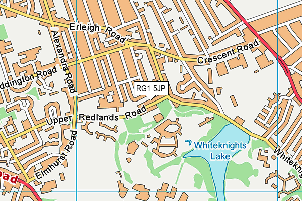 RG1 5JP map - OS VectorMap District (Ordnance Survey)