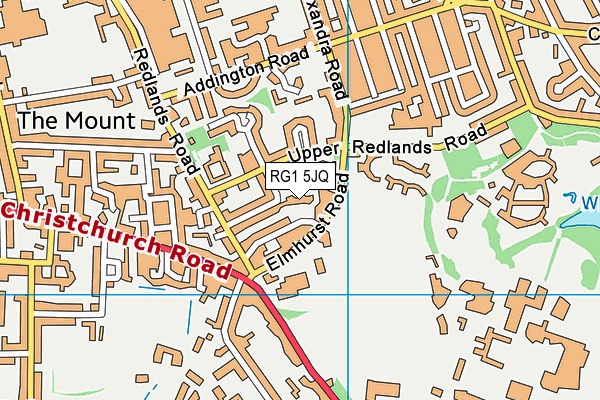 RG1 5JQ map - OS VectorMap District (Ordnance Survey)
