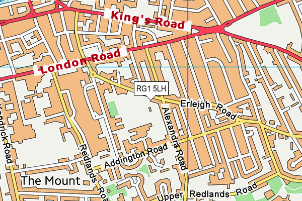 RG1 5LH map - OS VectorMap District (Ordnance Survey)