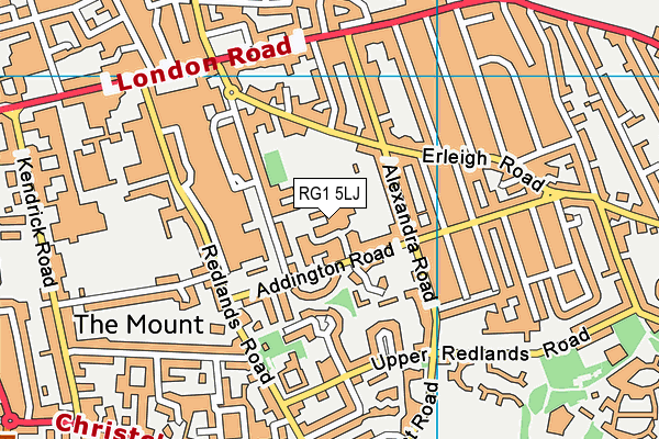 RG1 5LJ map - OS VectorMap District (Ordnance Survey)