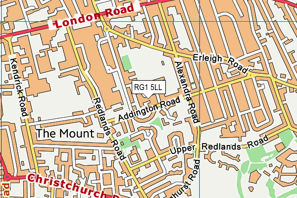 RG1 5LL map - OS VectorMap District (Ordnance Survey)