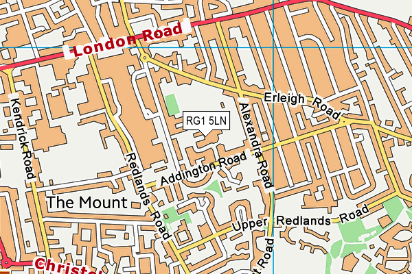 RG1 5LN map - OS VectorMap District (Ordnance Survey)