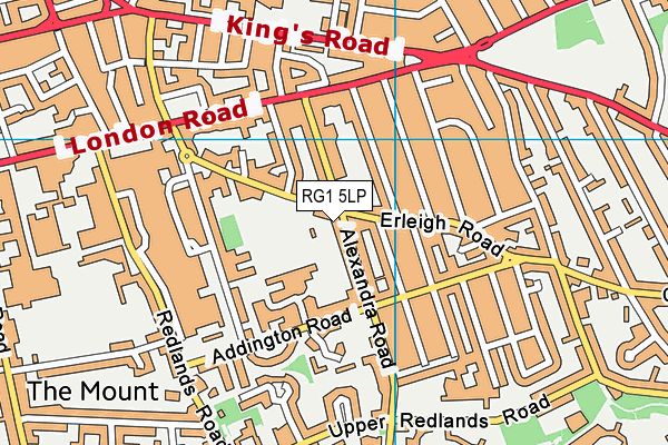 RG1 5LP map - OS VectorMap District (Ordnance Survey)