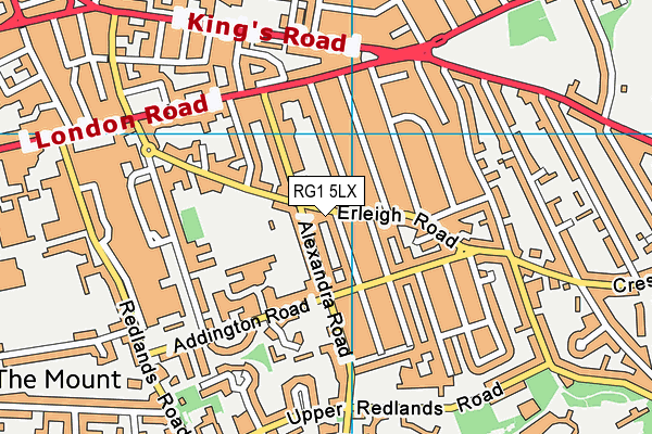 RG1 5LX map - OS VectorMap District (Ordnance Survey)