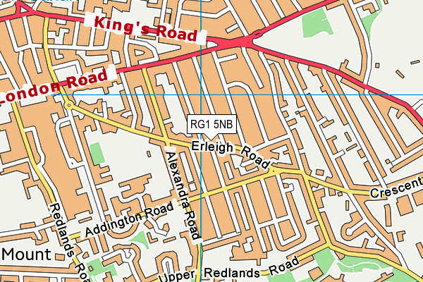 RG1 5NB map - OS VectorMap District (Ordnance Survey)